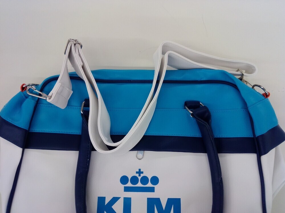 New! KLM Retro bag with carry-on strap.
