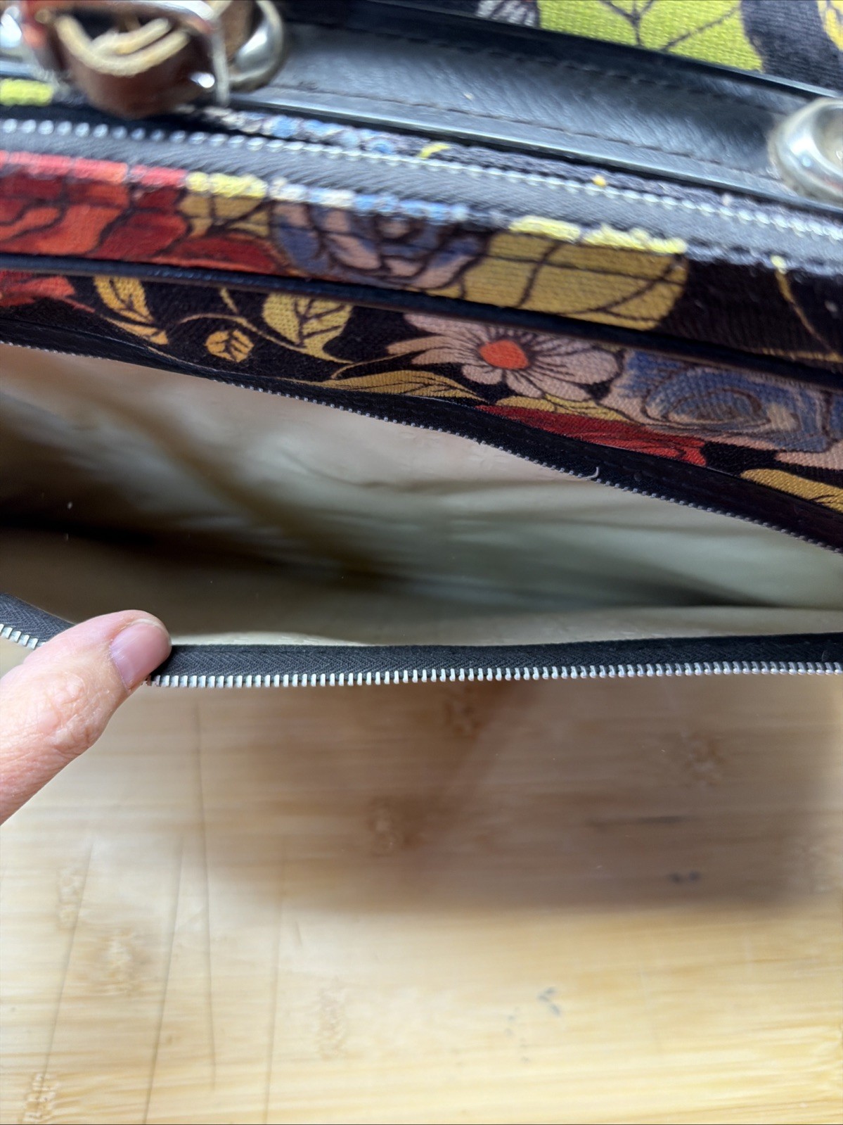 Vtg Bantam Mini Suitcase Overnight Carry-on Retro Floral Hippie Boho 16×10.5×4.5