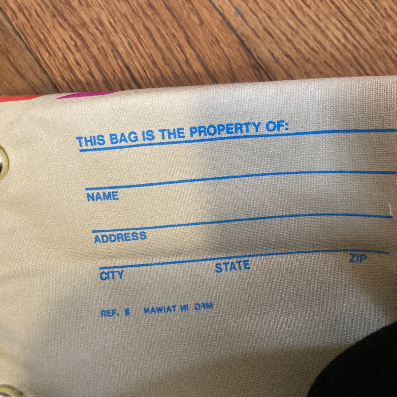 Vintage American Express Travel Service Airplane Carry-On Bag Luggage Canvas