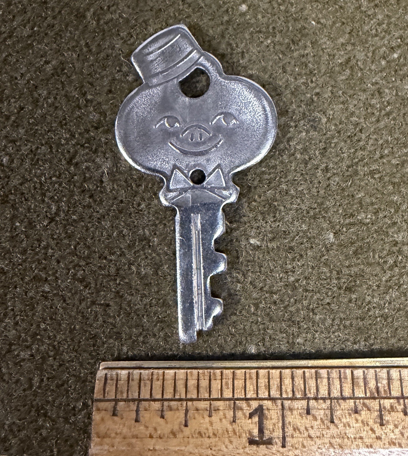 Vintage American Tourister Luggage Key Smiling Bellhop Skycap