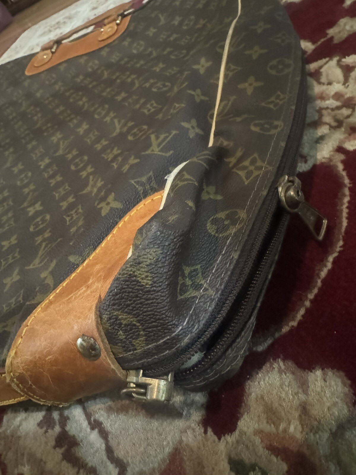 Louis Vuitton Monogram Vintage Luggage Carry On Shoulder Bag Vintage