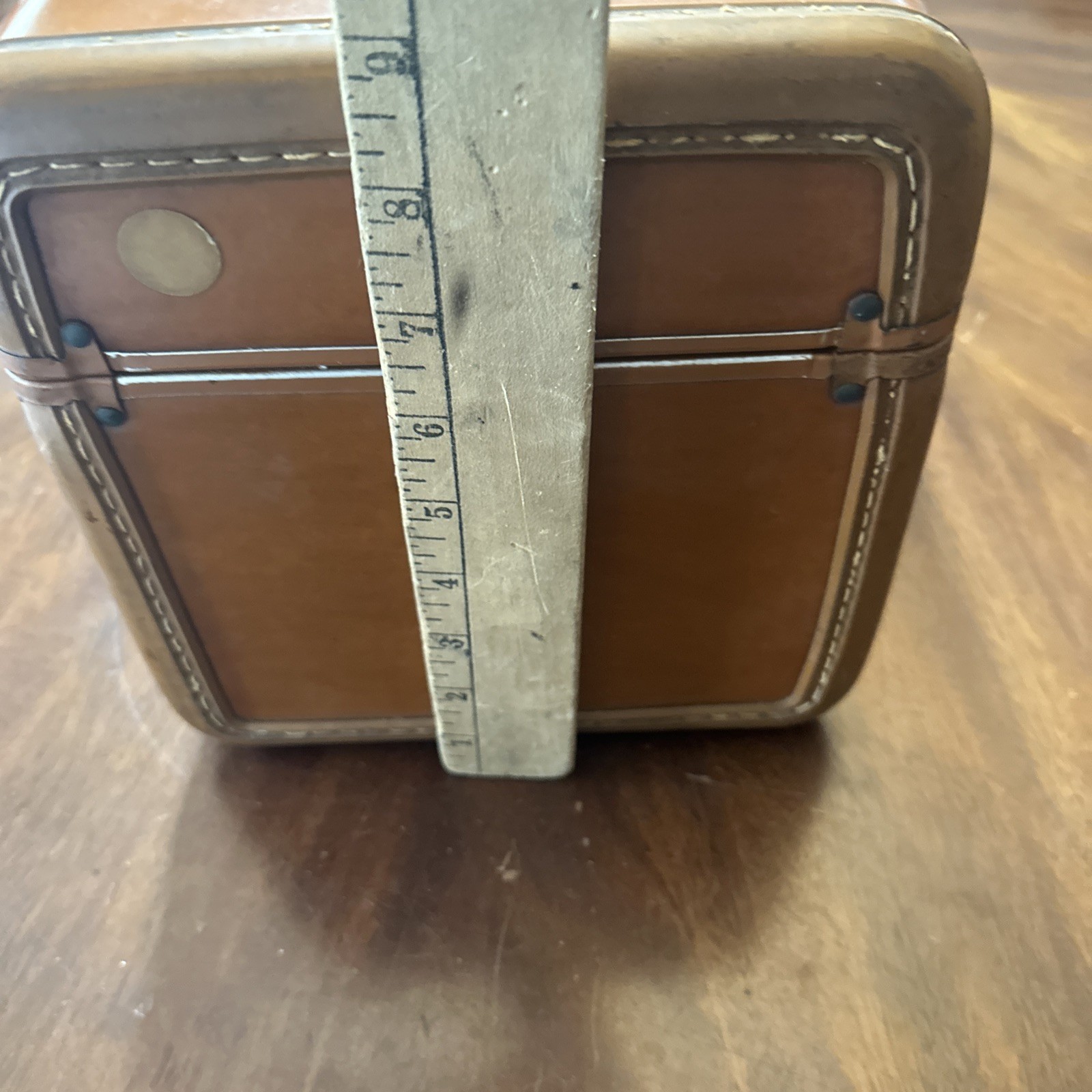 Vintage Samsonite /train Case -Cosmetic Case Mid Century Travel Luggage- Orange