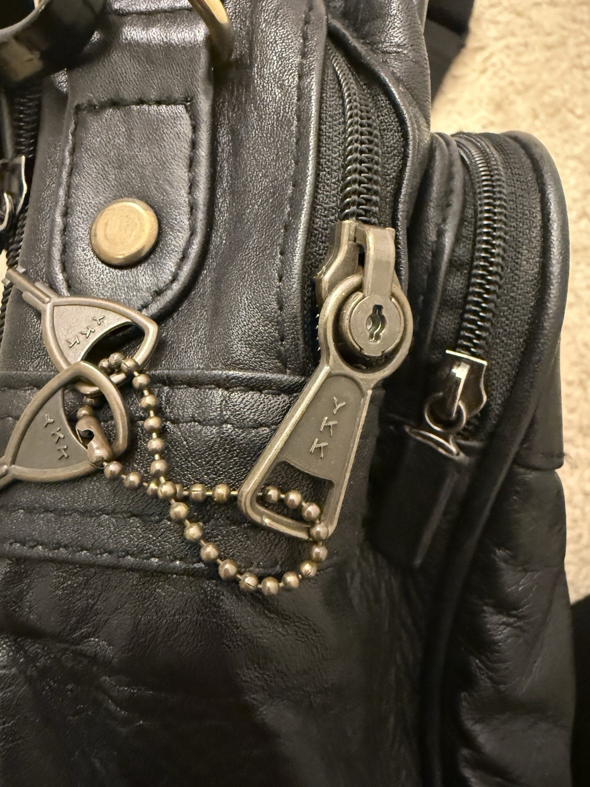 Jacob de Julia Leather Carry, Travel, Shoulder Bag