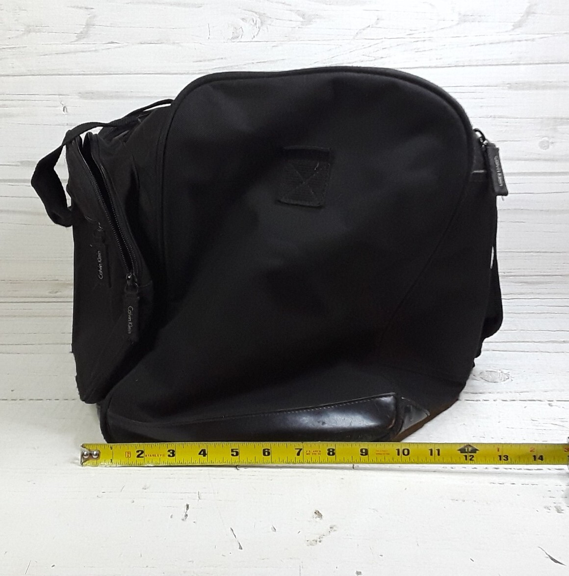 Vintage Calvin Klein Black Travel Weekend Carry on Duffle Bag Cosmetics Fragranc