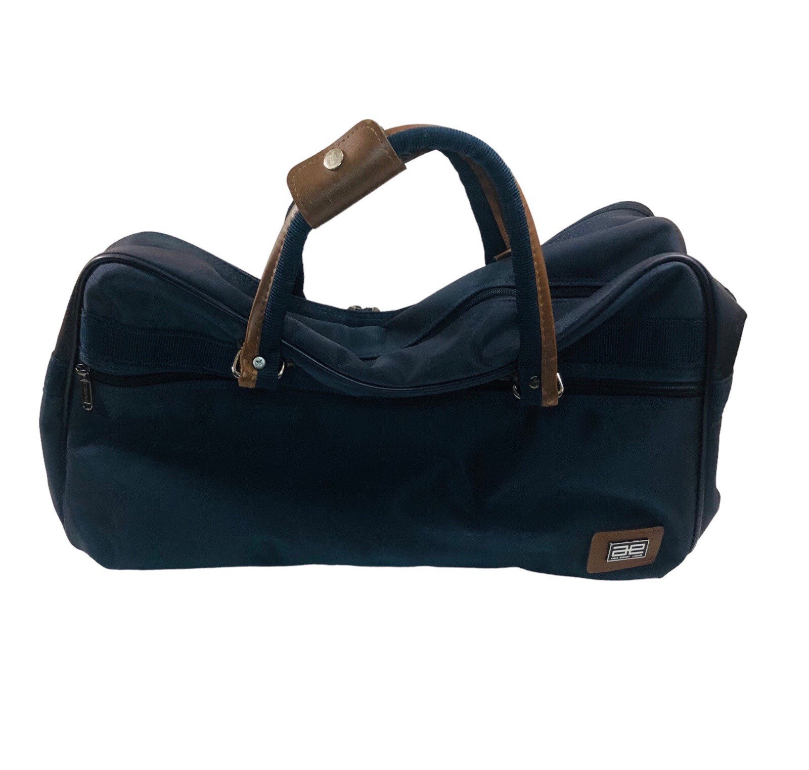 Amelia Earhart Luggage Carry Travel Overnight Bag Tote Blue Vinyl