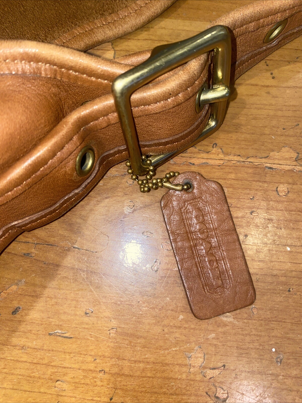 COACH Vintage NYC British Tan Briefcase Satchel Briefbag – Unisex –