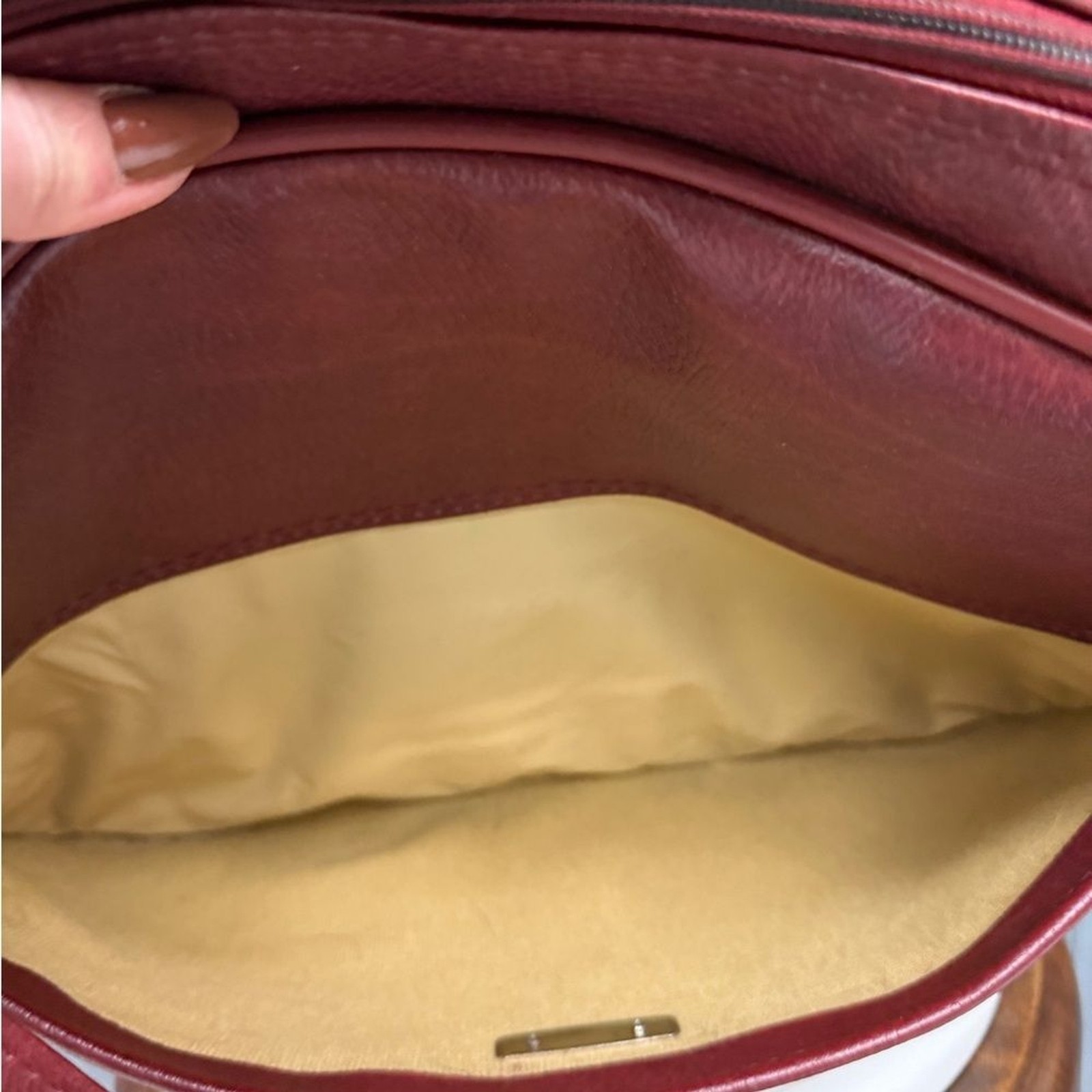 Vintage Samsonite Red Faux Leather Vintage Laptop Business Travel Bag