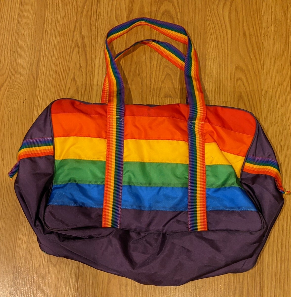 Vintage Fashion by Victor Hawaii Duffle Tote Bag RAINBOW 17″x11″x6.5″
