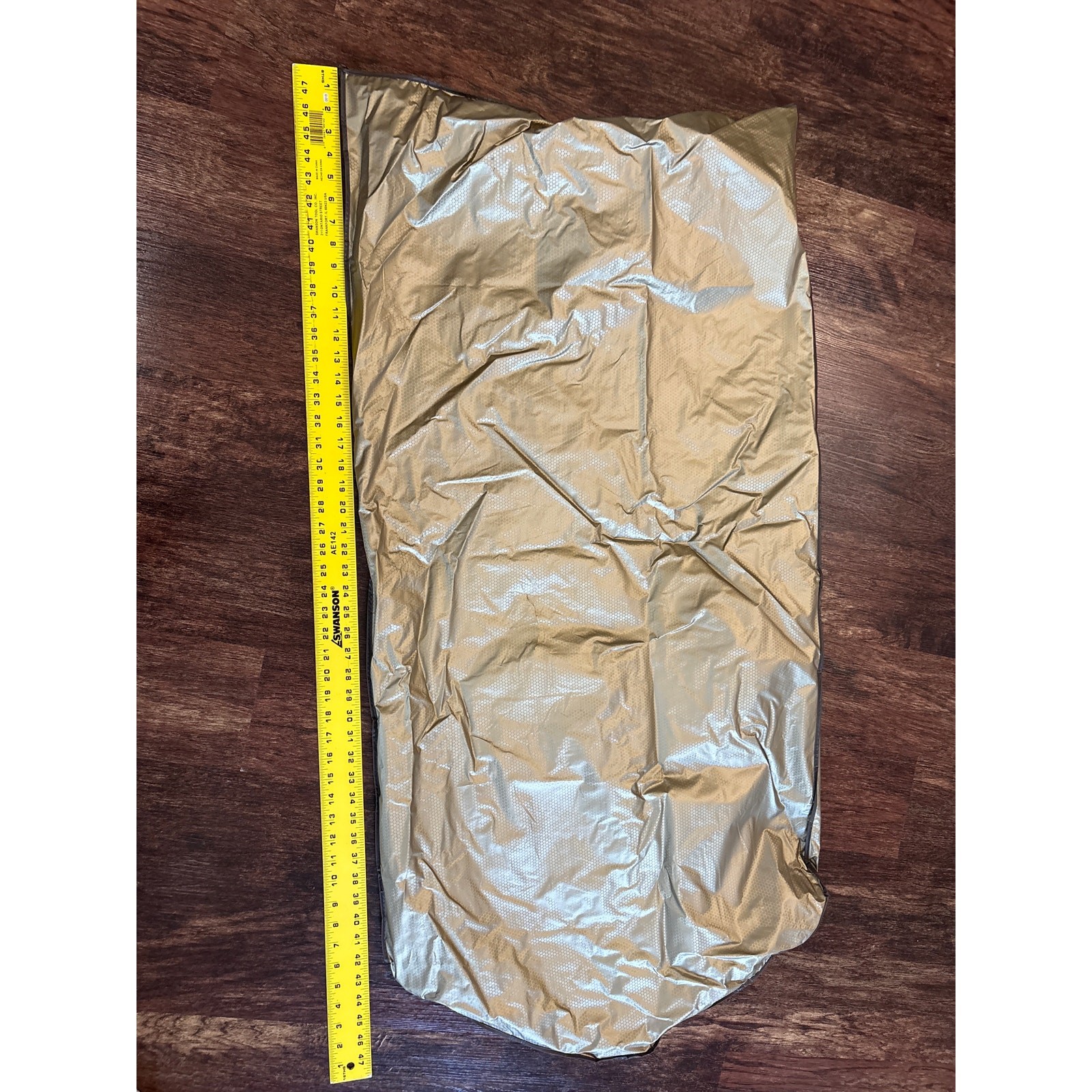 Vintage Kohls Gold Zippered Travel Garment Bag Storage Case 23.5 Wide