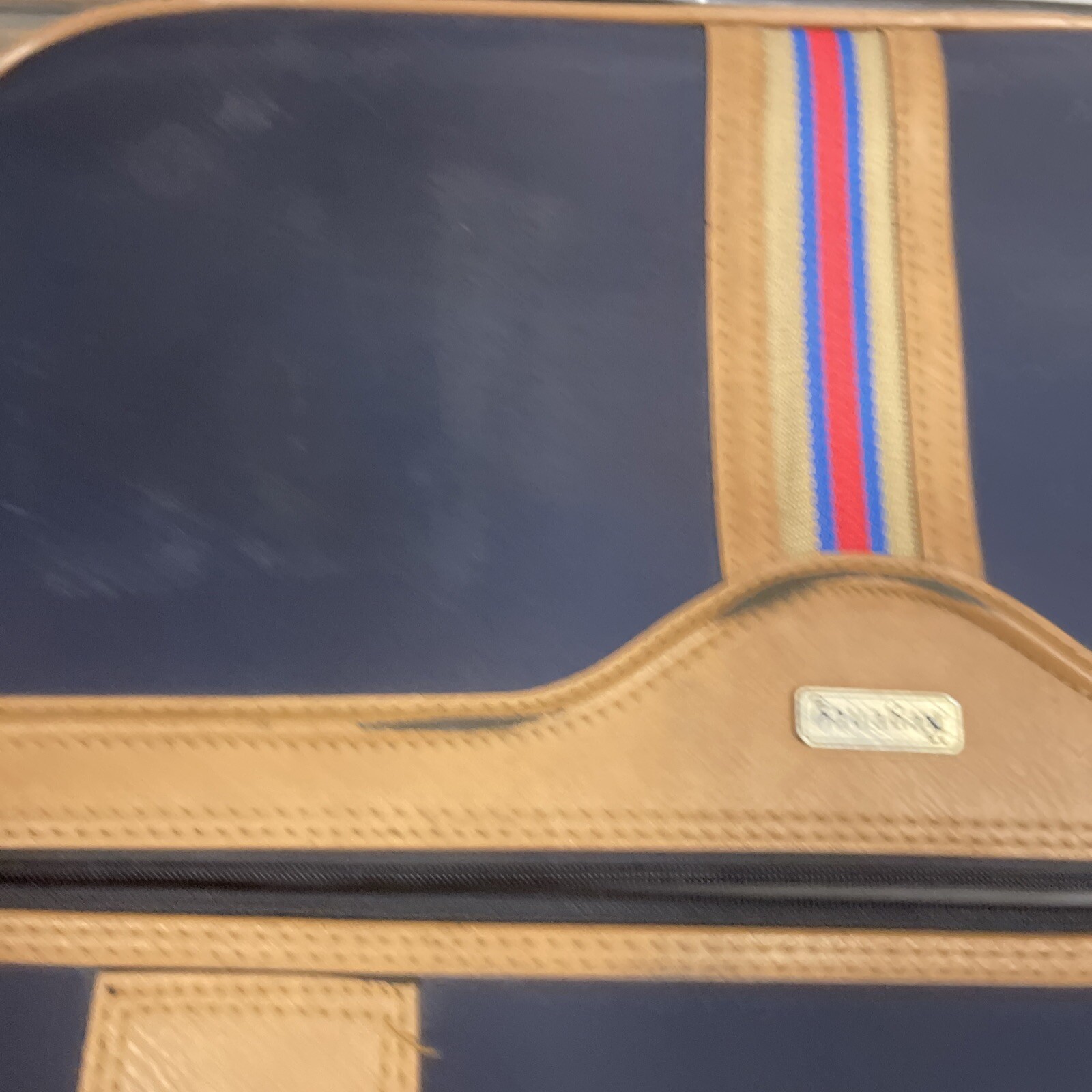 Vintage Luggage Train Case Medium Vintage Regency Luggage Travel Case Navy