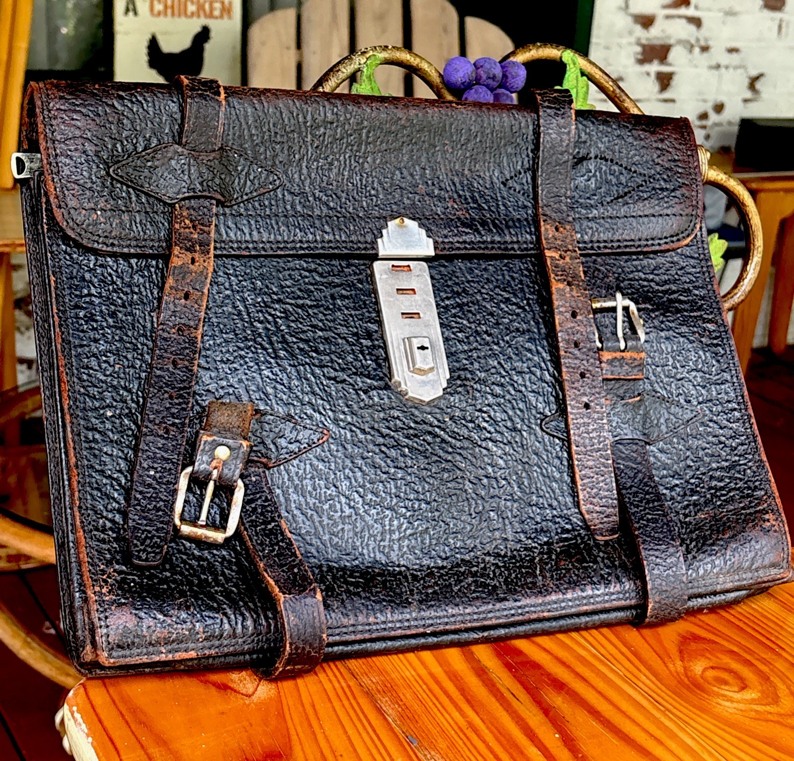 Vintage 1930’s Alligator Leather Briefcase