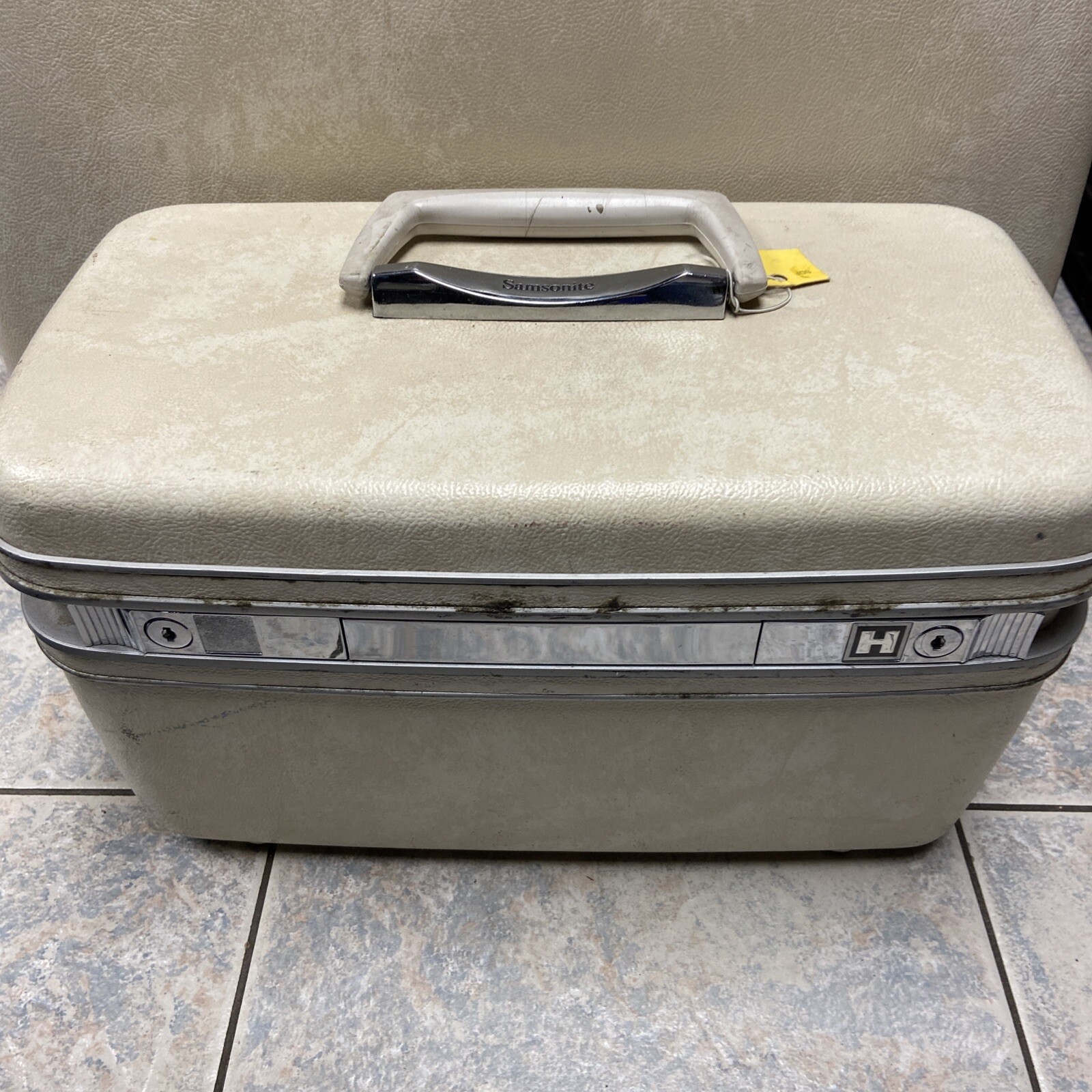 Vintage Samsonite Suitcase White 3 Piece Set Retro Vintage Samsonite Makeup Case