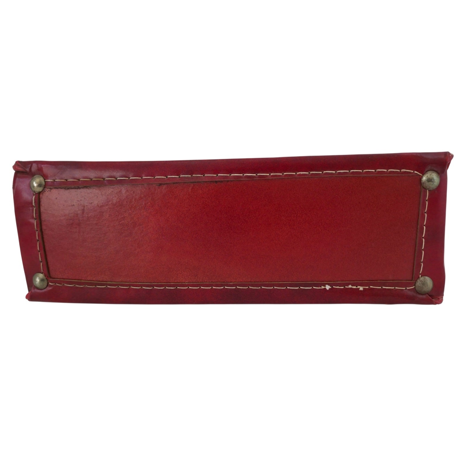 VINTAGE *NEW* 1970’s Burgundy Vinyl Briefcase | Attache | Document Travel Bag