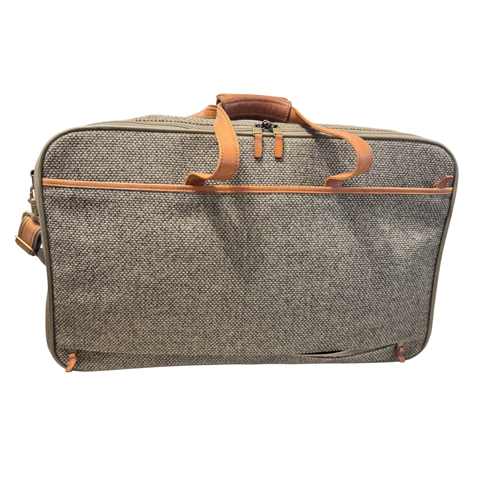 Hartmann Tweed Travel Bag Unisex OS Tan Brown Vintage Belting Leather Carryon