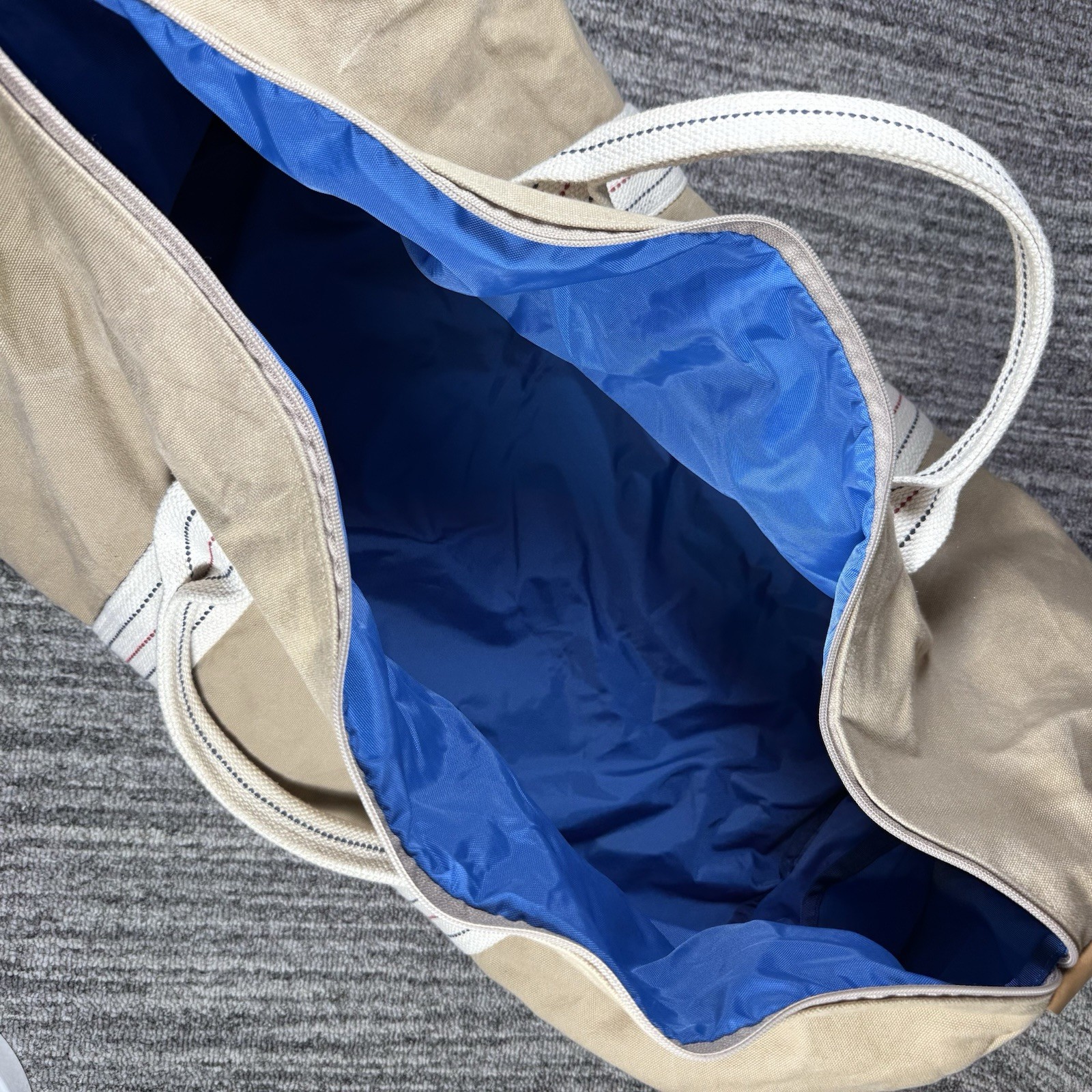 24″ Khaki Canvas Duffle Bag Utility Tote w/ The Apex Experience Patch Lined