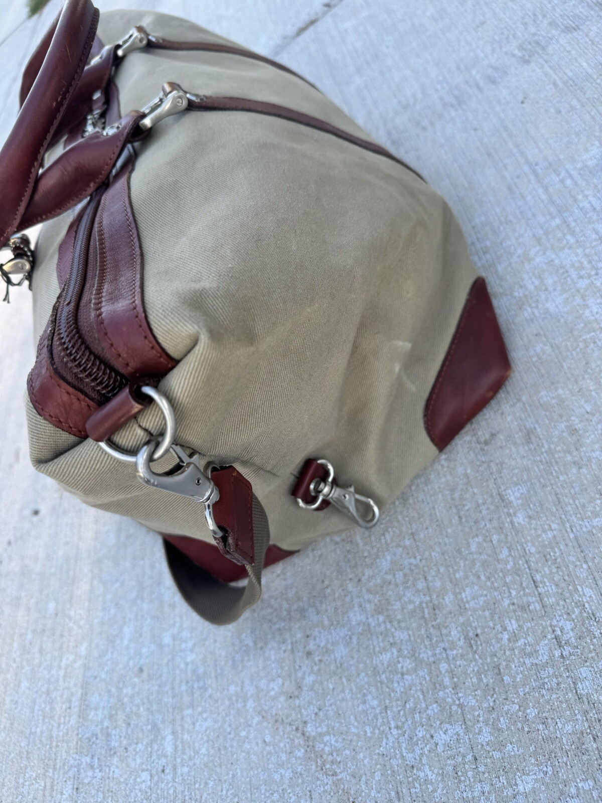 Vintage Cutter Buck Executive 3 Piece Briefcase & Weekender Duffel Bag Canvas