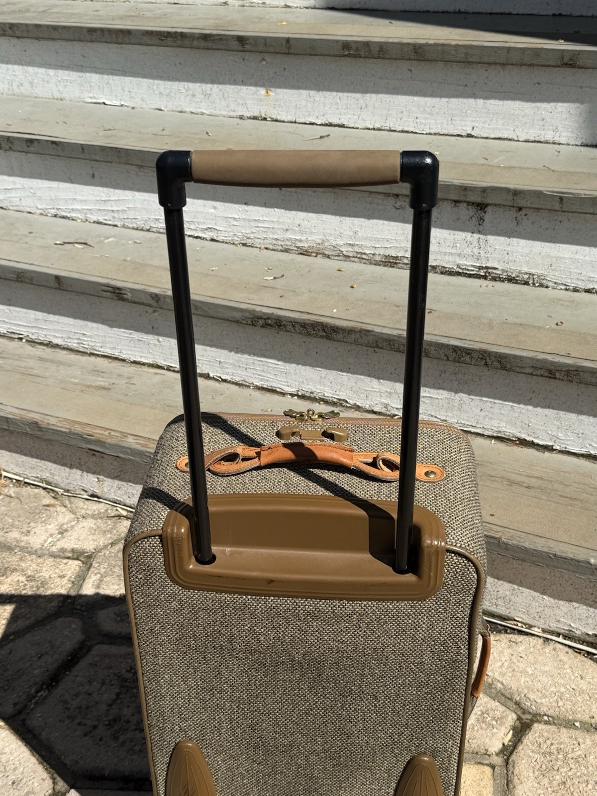 Vintage Hartmann Tweed&leather Accent Suitcase