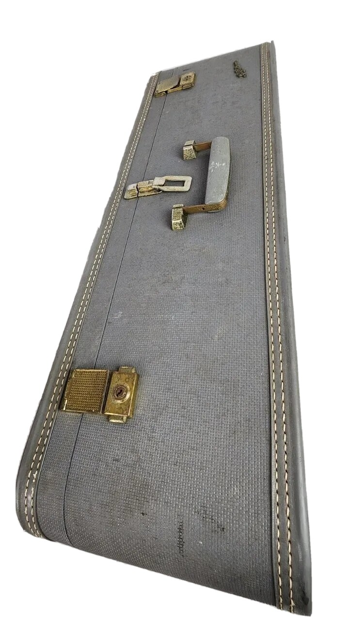 Vintage Lady Baltimore Suitcase 29″x18″x8.5″ Luggage with Key Gray