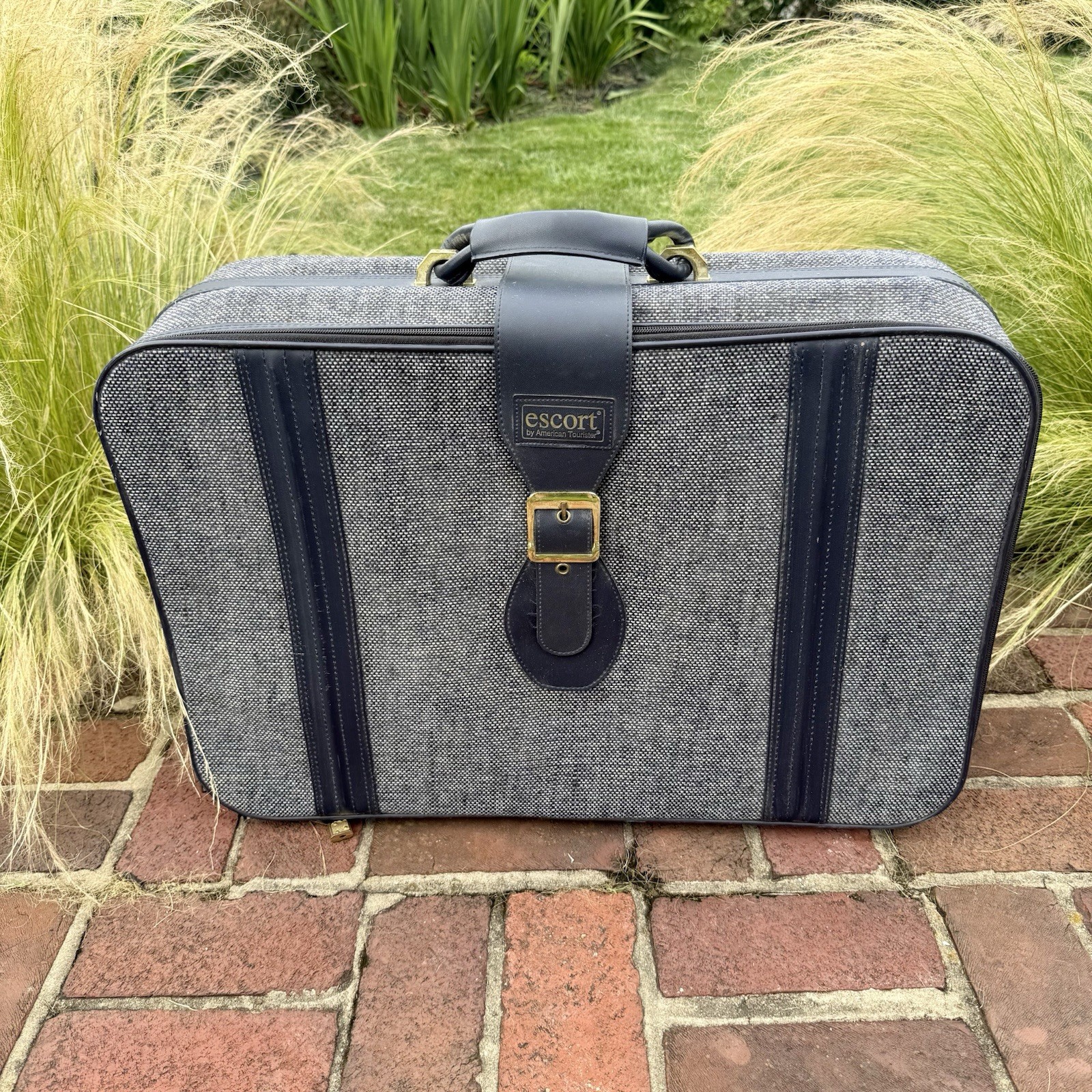 Vintage Luggage AMERICAN TOURISTER 4-Piece Nesting Set, Grey Tweed – NICE!!!