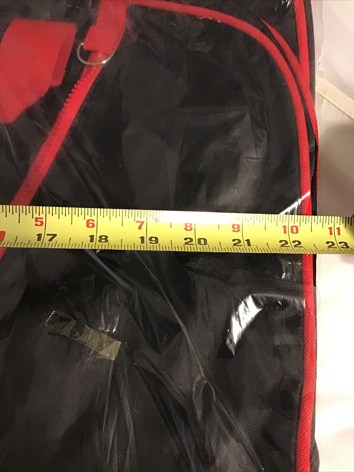 Benson And Hedges Garment Bag Soft Luggage Lightweight Black Red Zip Vintage 80s