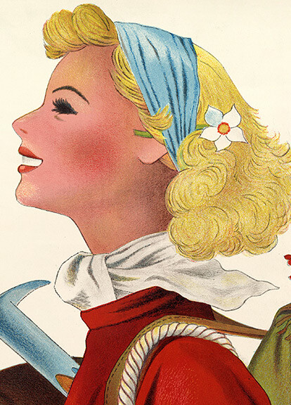1950s Visit Switzerland Montreux Vintage Style Travel Poster – 20×30