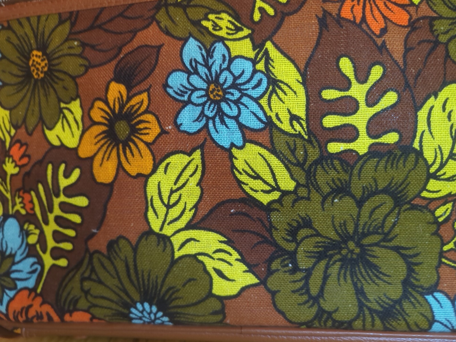Vintage Bantam Floral Hippie Boho 60’s 70’s Suitcase Luggage MCM Japan