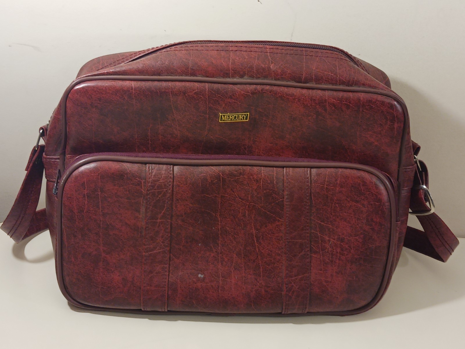 Vintage 60s 70s Red Mercury Suitcase Travel Bag Luggage Travel Case Samsonite