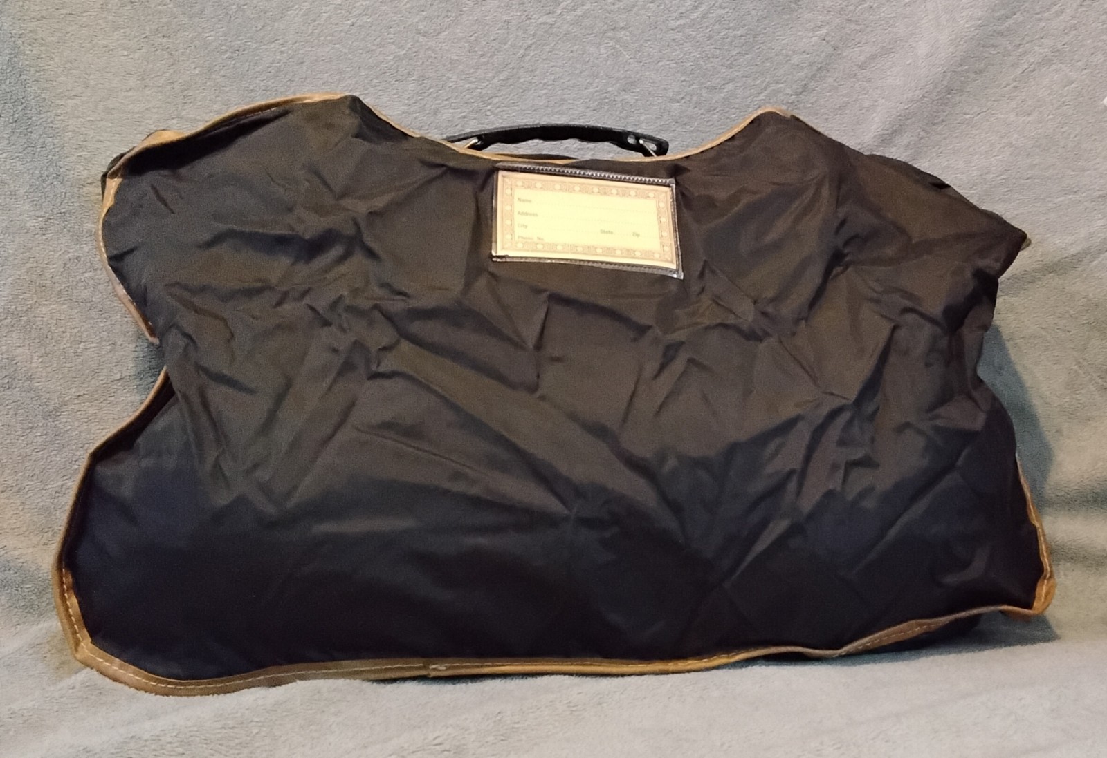 Vintage Black Beauty Nylon Travel Bags Nb-20 Stowaway Bag-Triangle Mfg