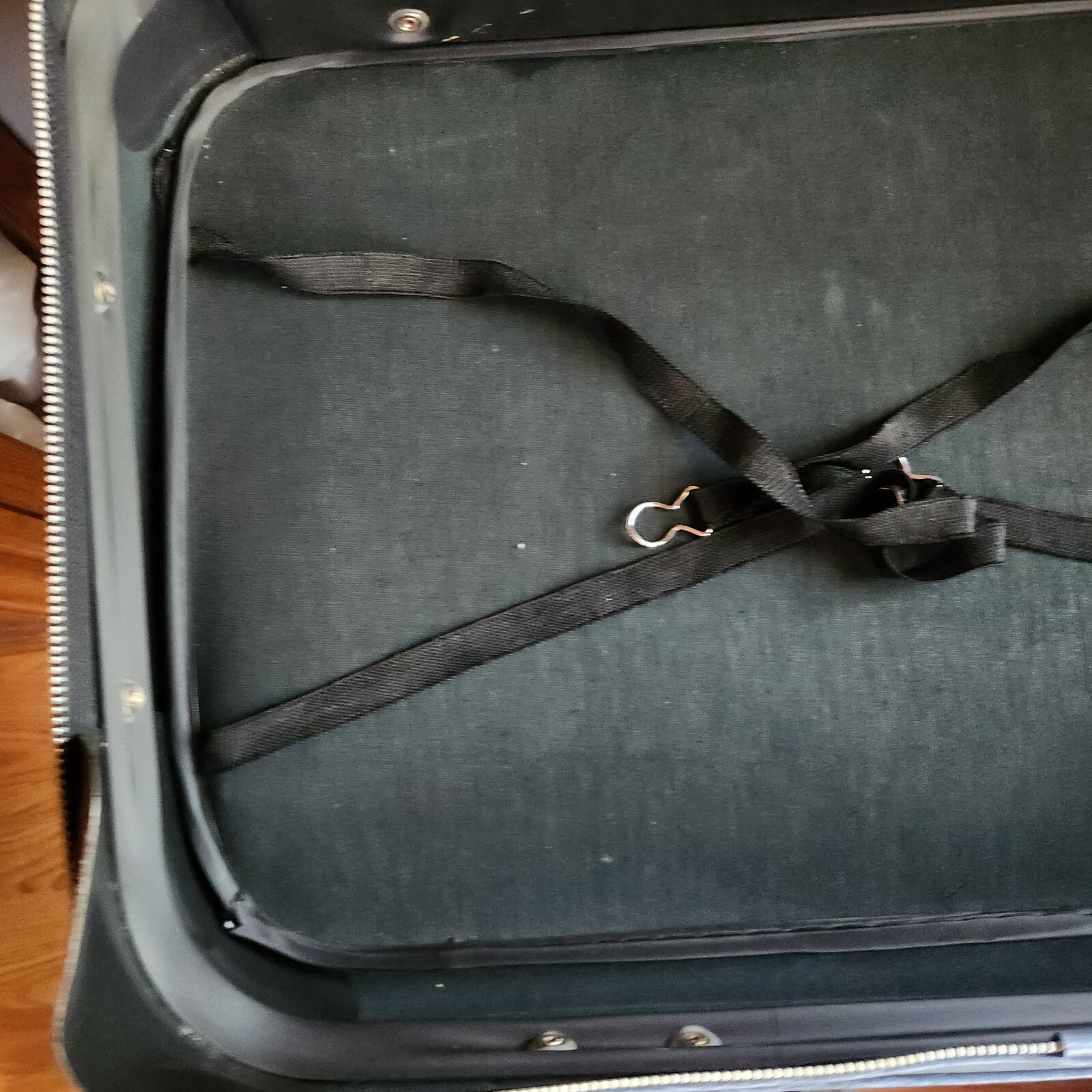 Vintage Flying Time Blue Suitcase