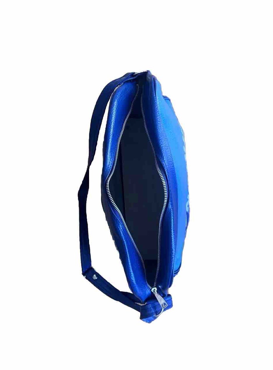 Vintage 1970’s Panam Style Naugahyde Explorer Blue Travel Bag for Club Universe