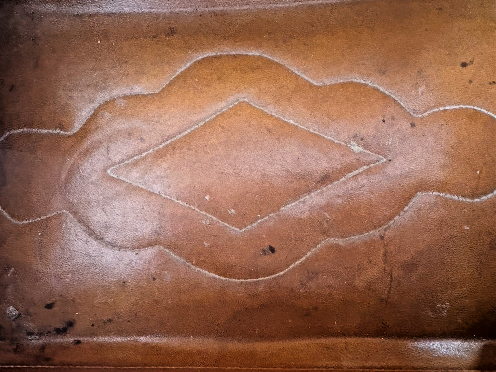 Vintage Hand Tooled Floral Leather Train Case Brass Hardware by Flores’ Mexico