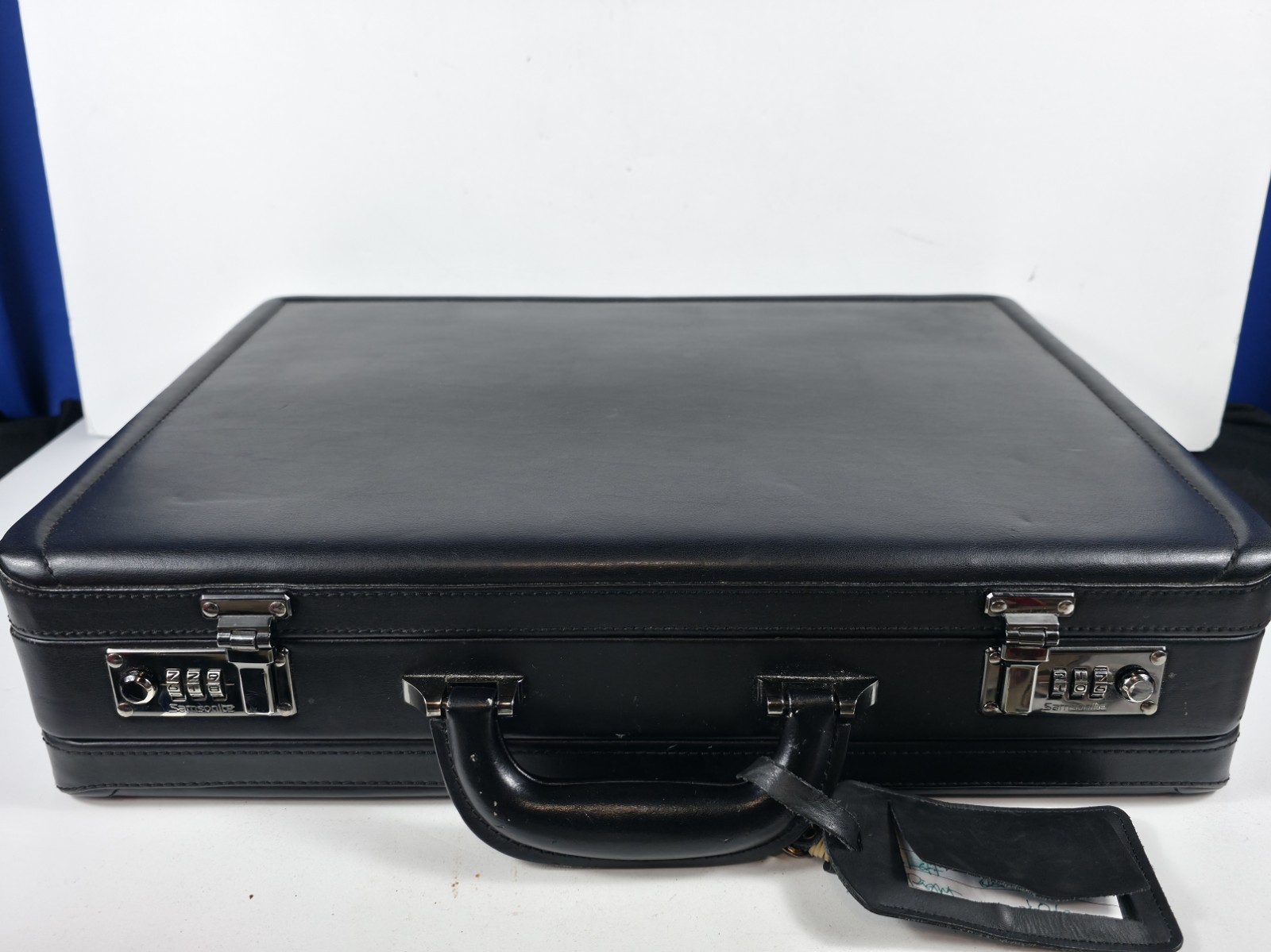 Vintage Samsonite Executive Attache Briefcase Organizer Combo Lock 18” Black