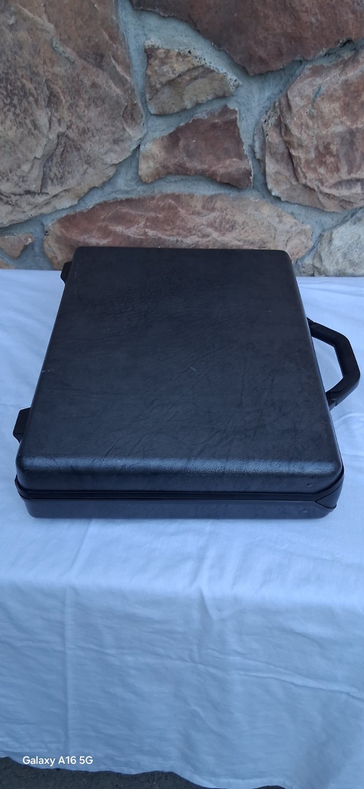 Ventage Retro Mid Century Samsonite Hardside Briefcase Gray Textured Slim Design