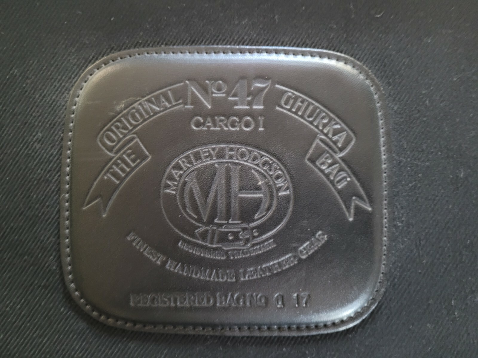 Rare Vintage Ghurka Marley Hodgson Cargo l No. 47 Suitcase Black
