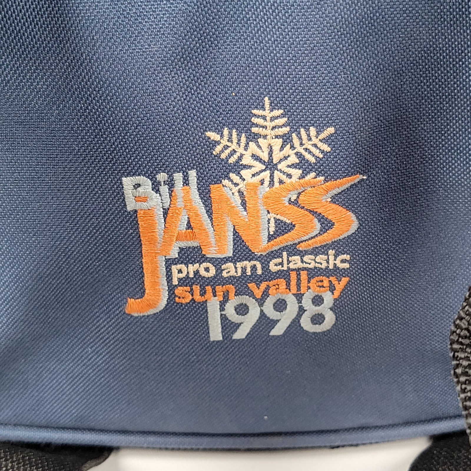 Vtg 1998 Pro Am Classic Sport Travel Duffel Bag Blue With Embroidery