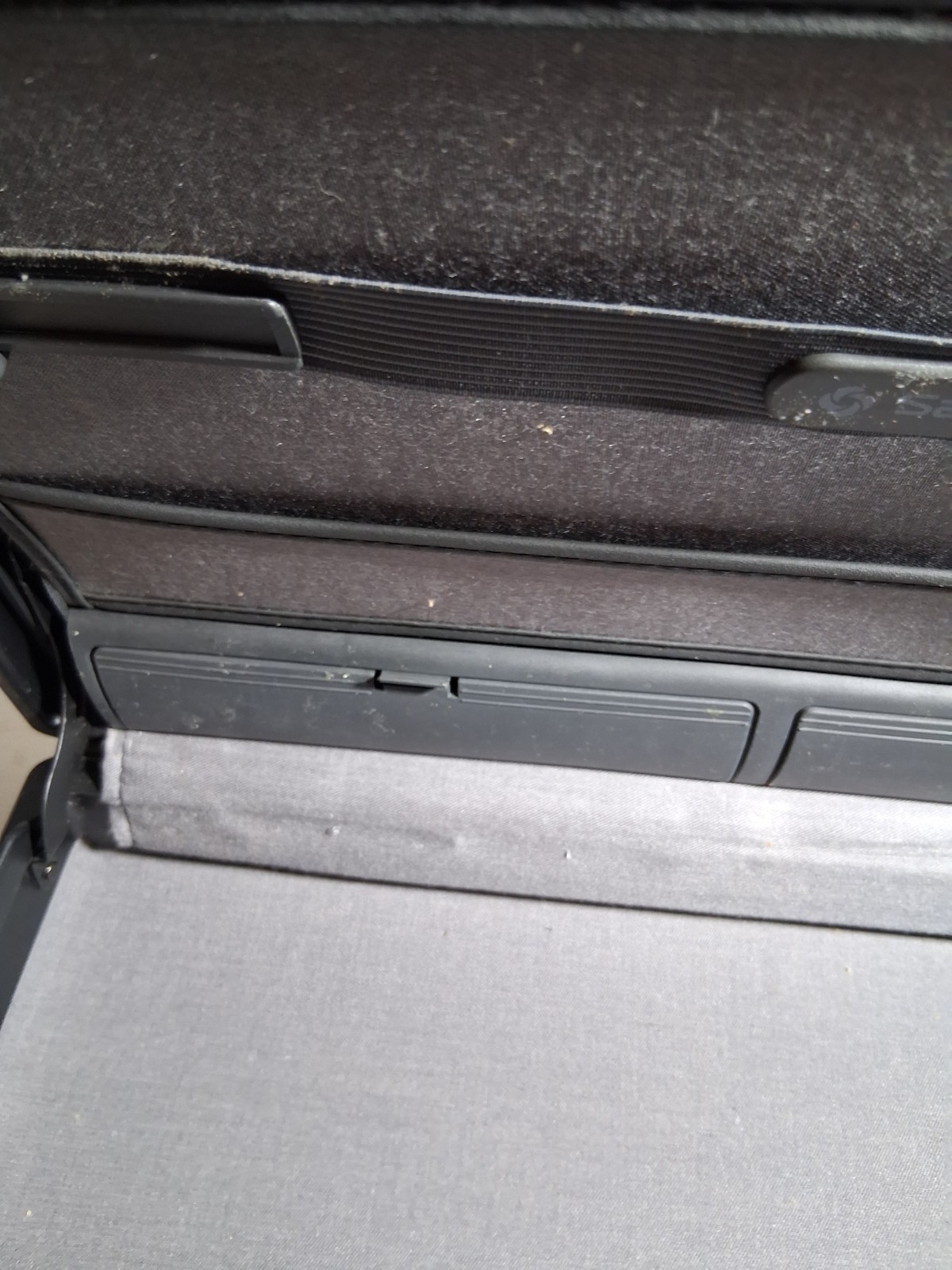 Vintage 1989 Samsonite Focus Attache Case – Black Hard Shell With Working Lock