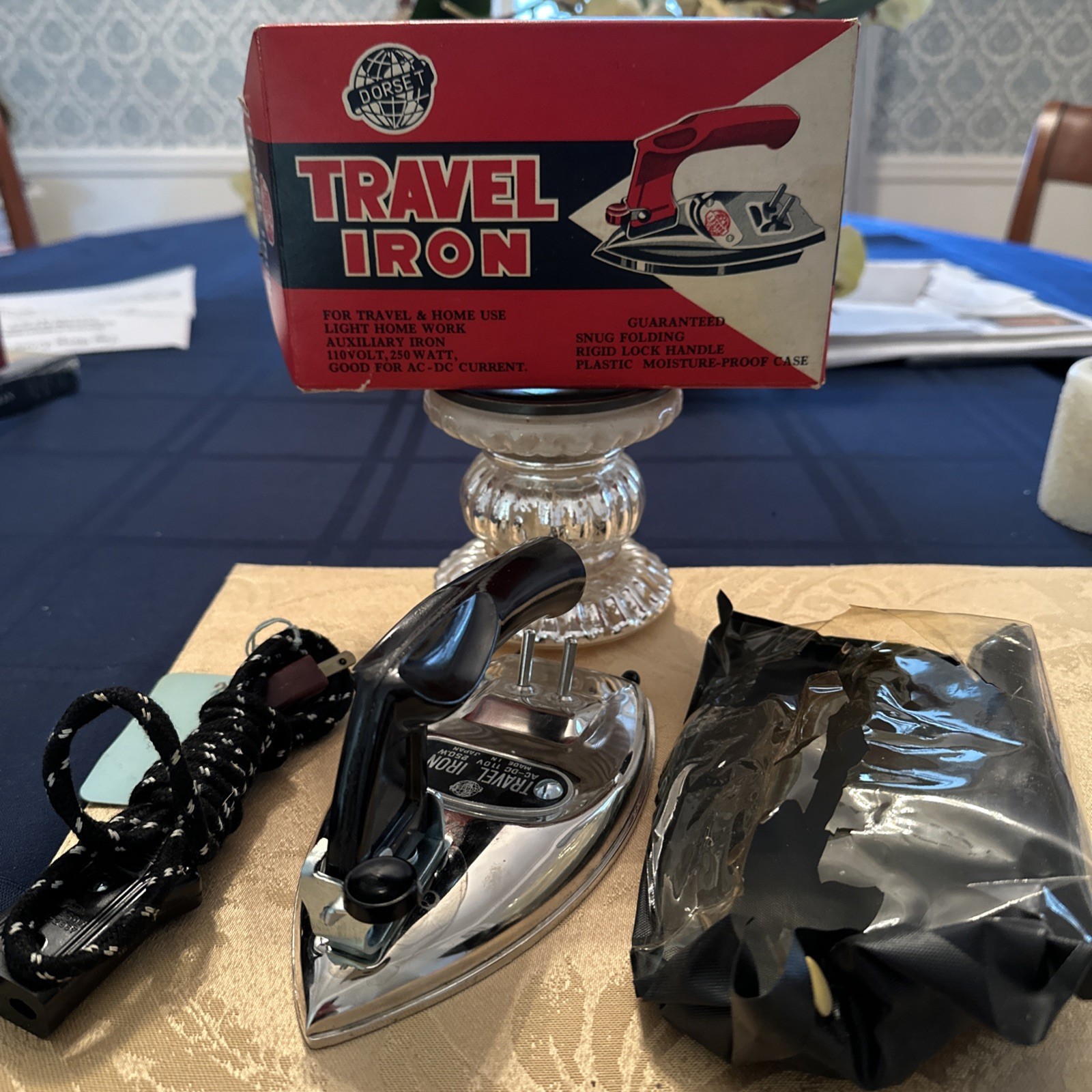 1950s Dorset Travel Iron – New With Box
