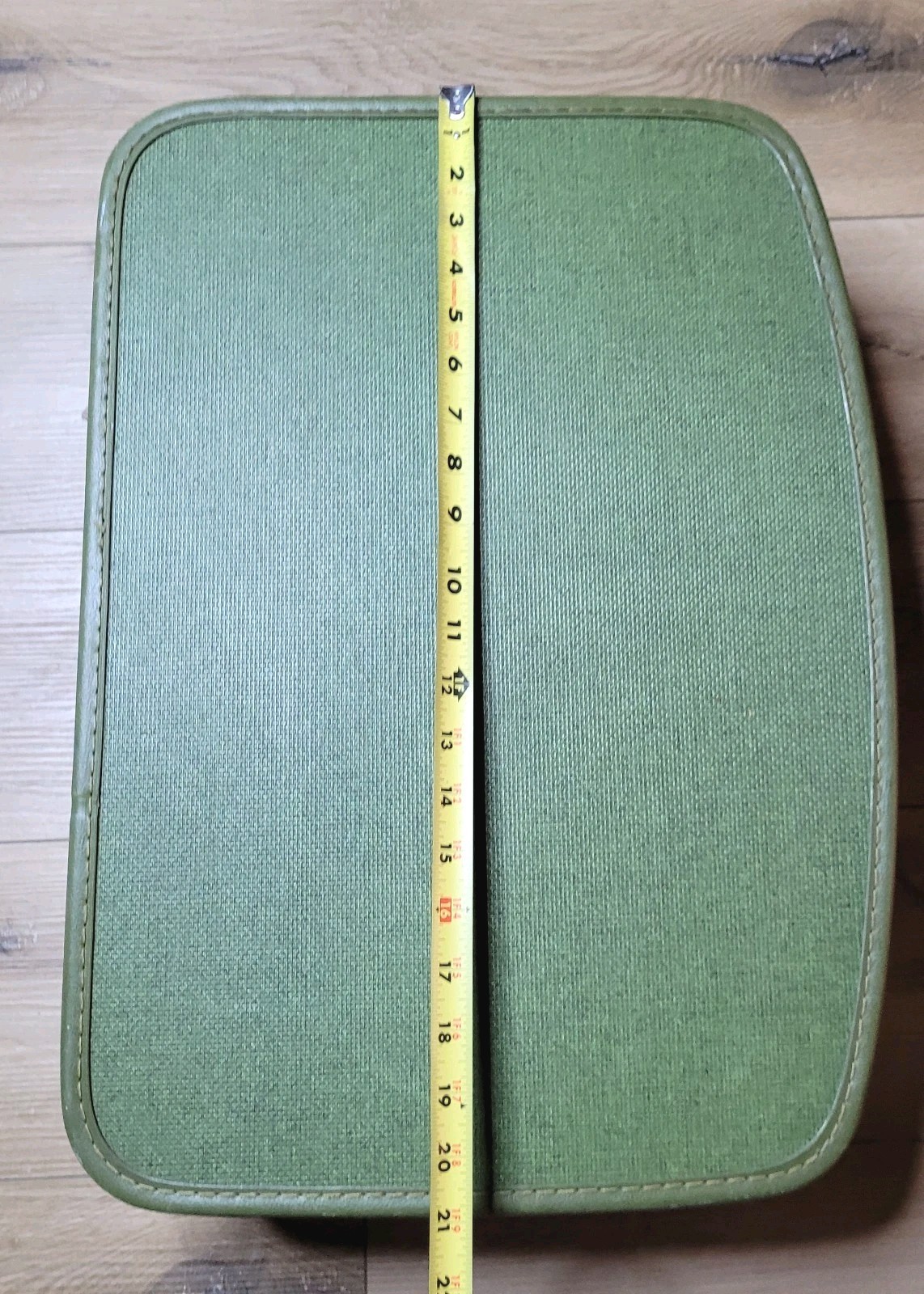 1960s/70s “Starway” Green Hardshell Luggage Carry-On Suitcase 21″x 15 x6″ READ