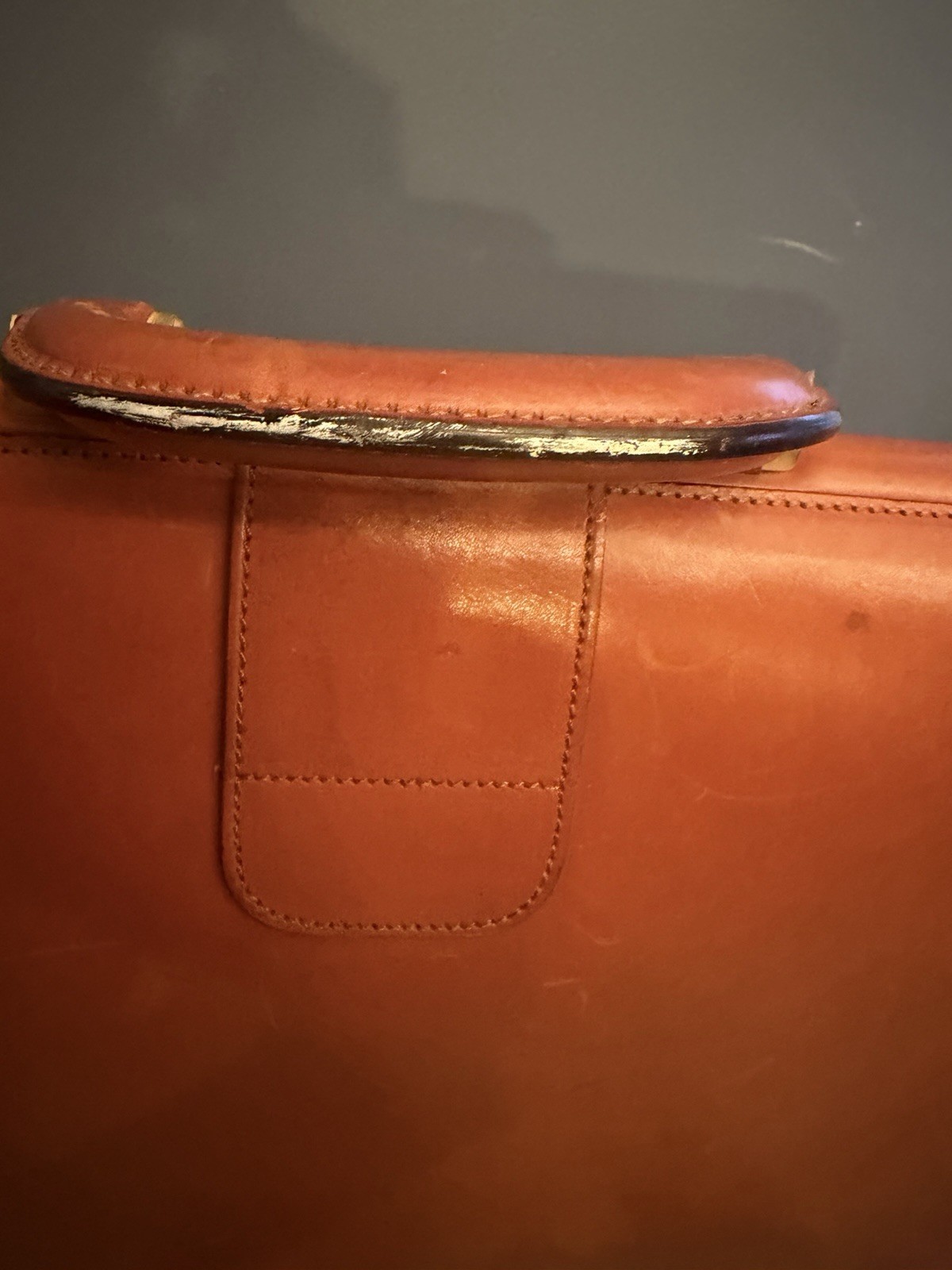 VTG Crouch & Fitzgerald Made In Italy By Briefcase Brown Leather Luggage