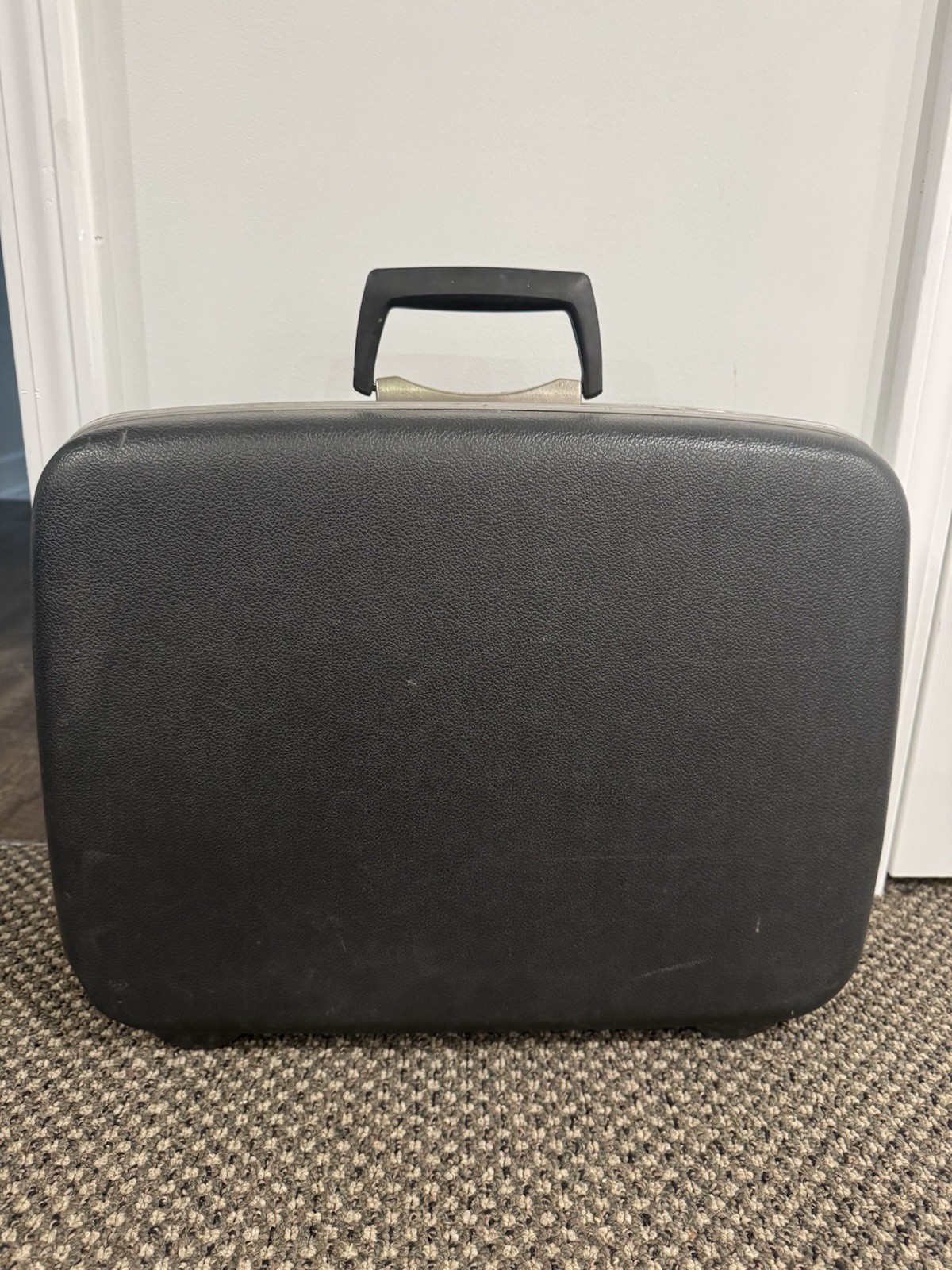 Vintage Samsonite Gray Hard Shell Suitcase With Hanging Compartments Carry-On