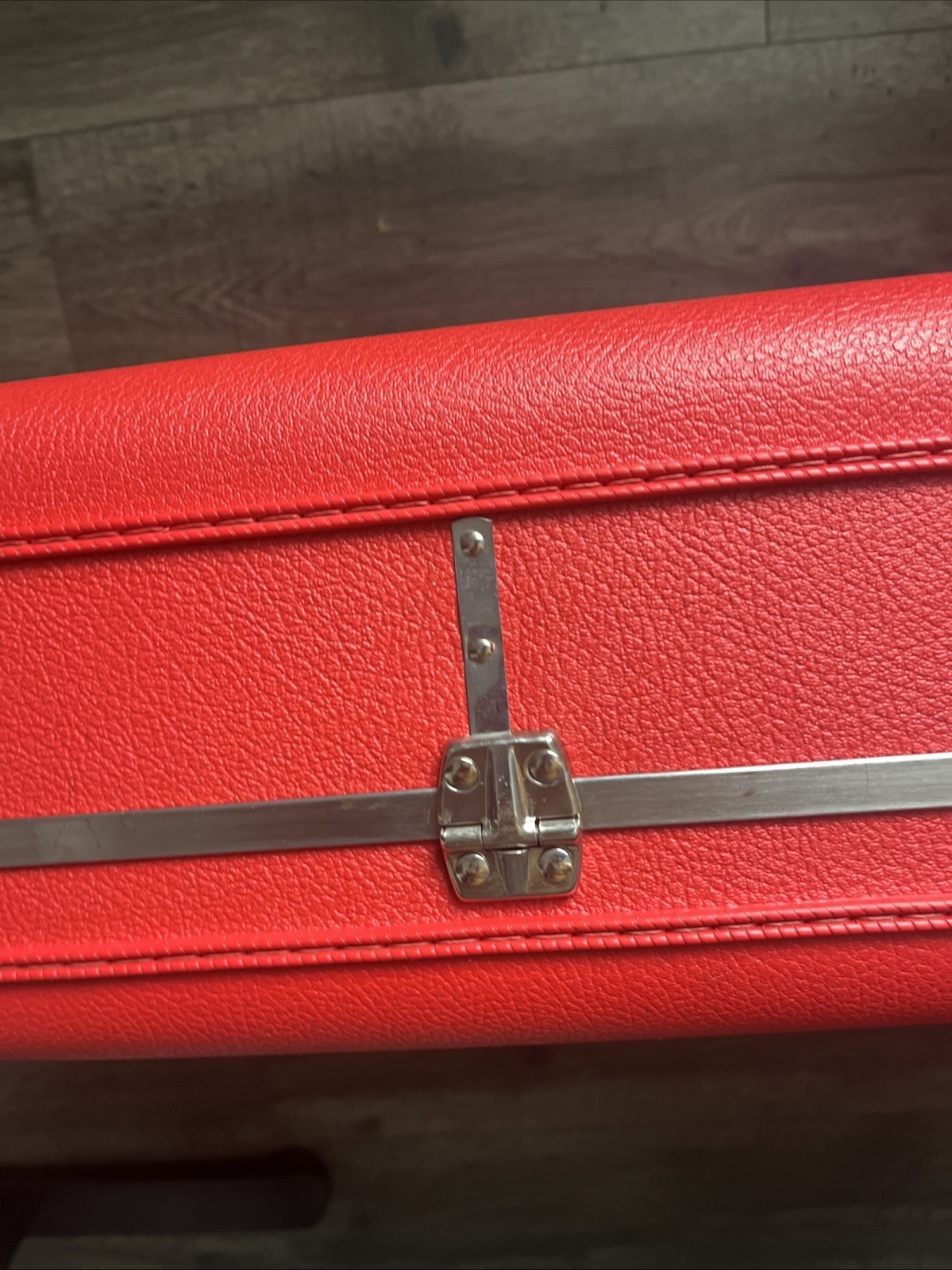 American Tourister Tiara Red Hard Shell Suitcase Luggage VTG 1960’s (no key)