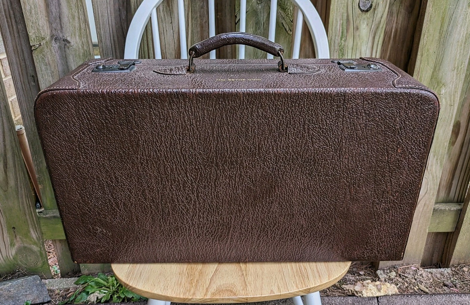 Antique 1930s German Bespoke Genuine Sharkskin Leather Train Travel Case
