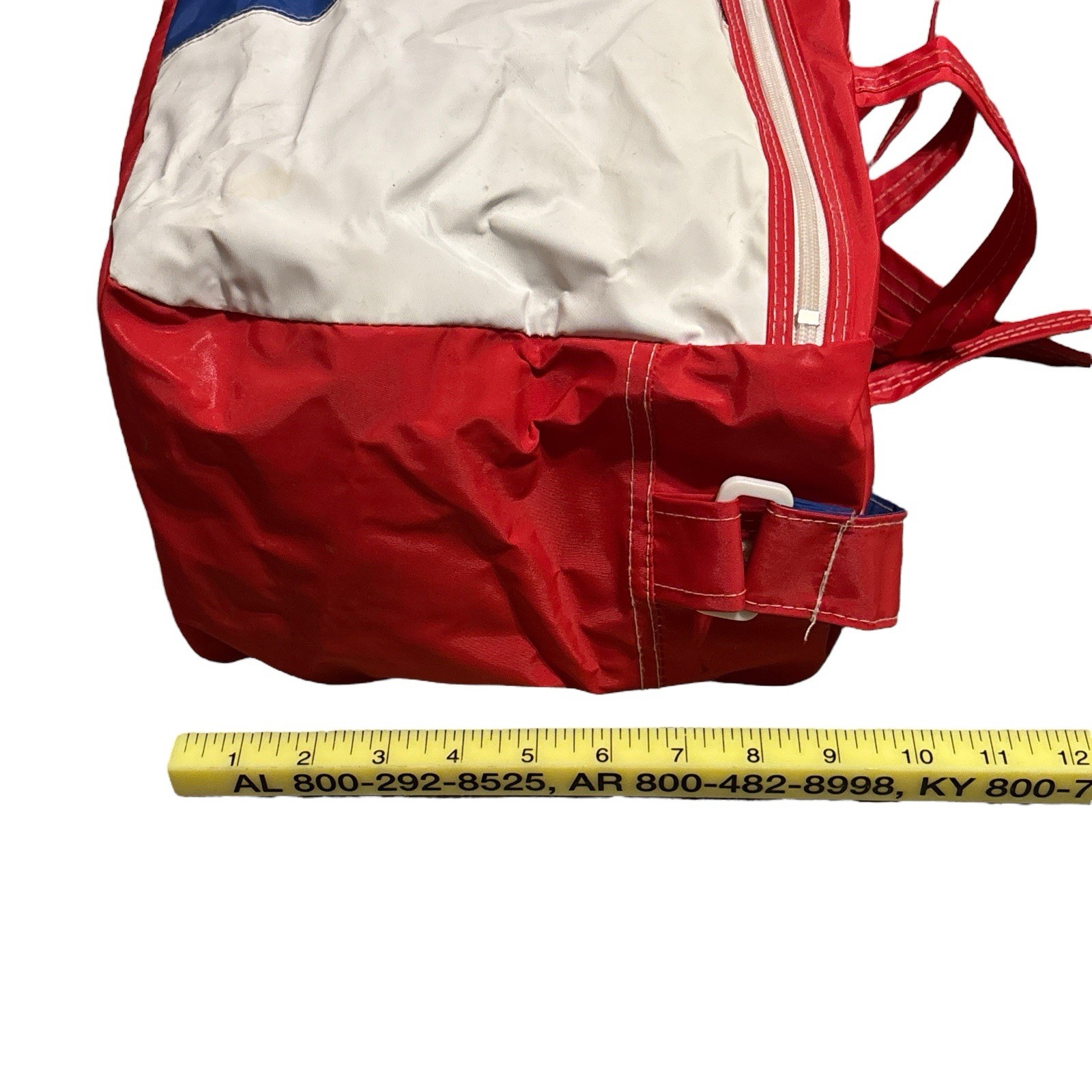 Vtg Jordache Travel Bag Red White Blue Retro New 80’s/90’s