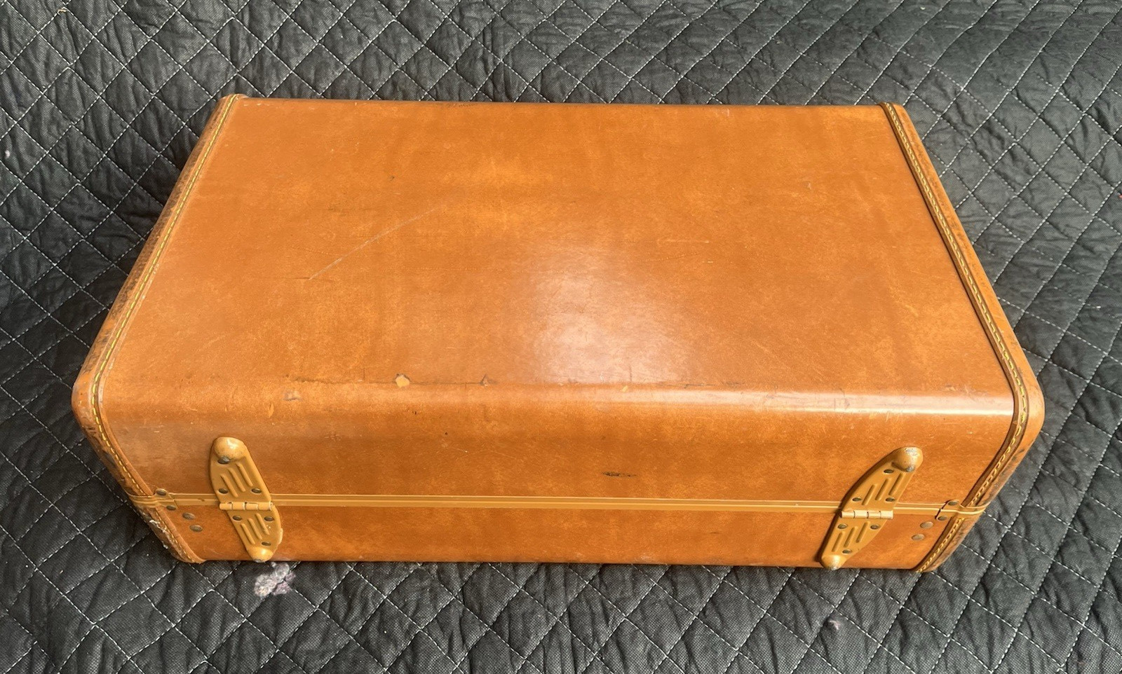 Vintage Samsonite Shwayder Bros Brown Hard Shell Suitcase 21.5” Case