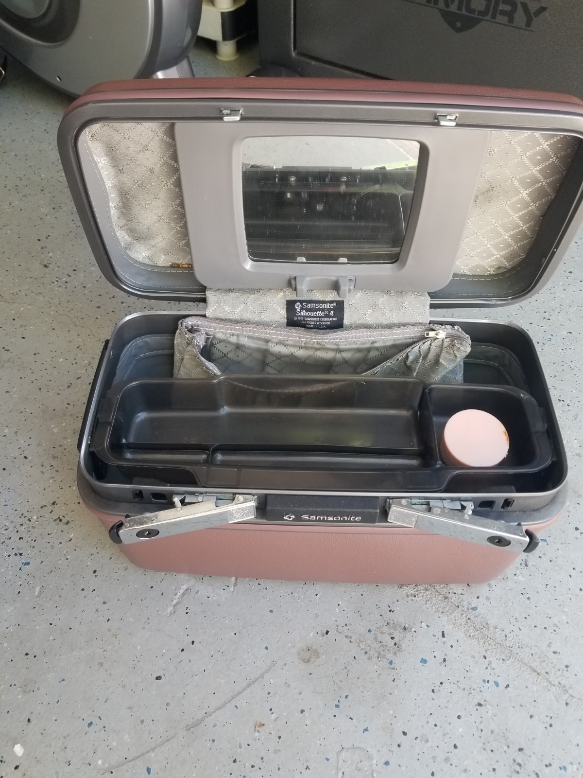 4 Piece Samsonite Vintage Cocoa Hard Plastic Locking Luggage Set 60s 27,25,23,16