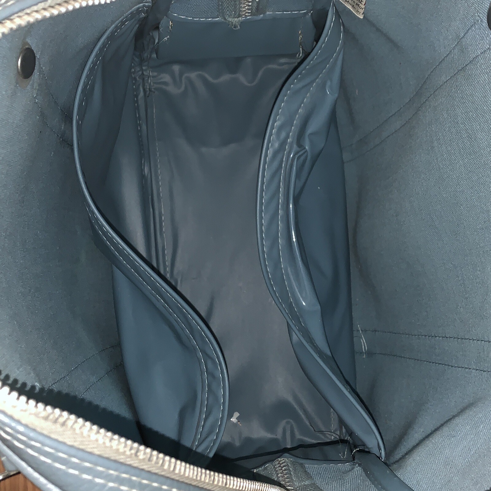 AMELIA EARHART Vintage Green Stripe Luggage Carry On Overnight Bag Travel Tote