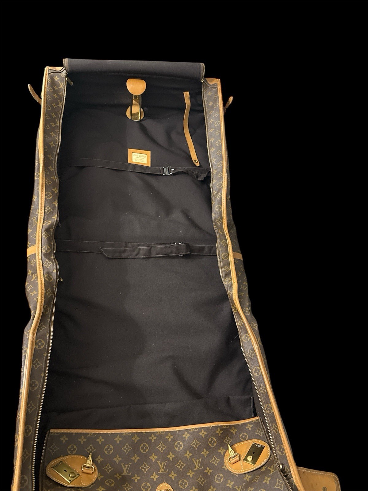 Vintage Louis Vuitton French Company Garment Bag –Monogram Canvas & Leather Trim