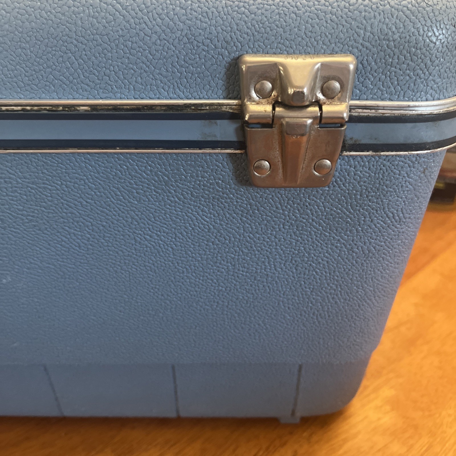 Vintage Sears Forecast Hard Train Case With Key Luggage Suitcase