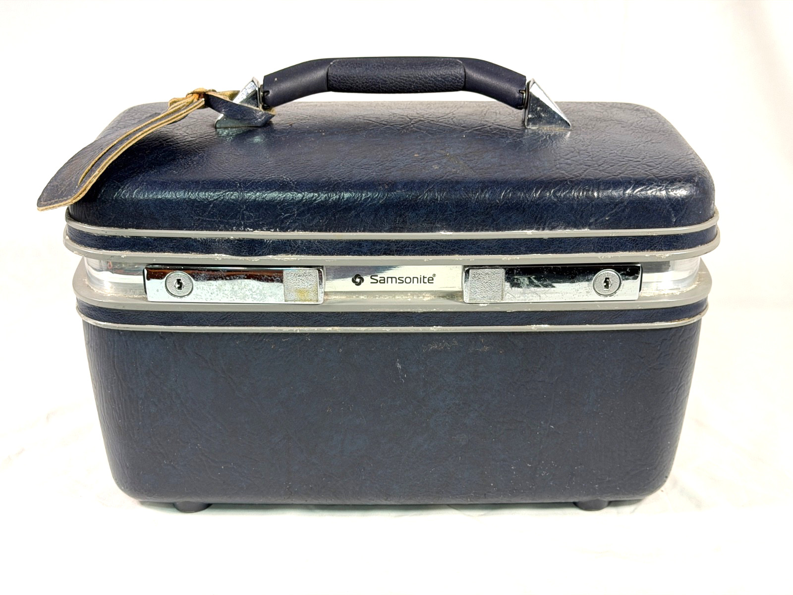 Vintage Samsonite Profile II Train Case Hard Shell Luggage USA w Mirror Travel