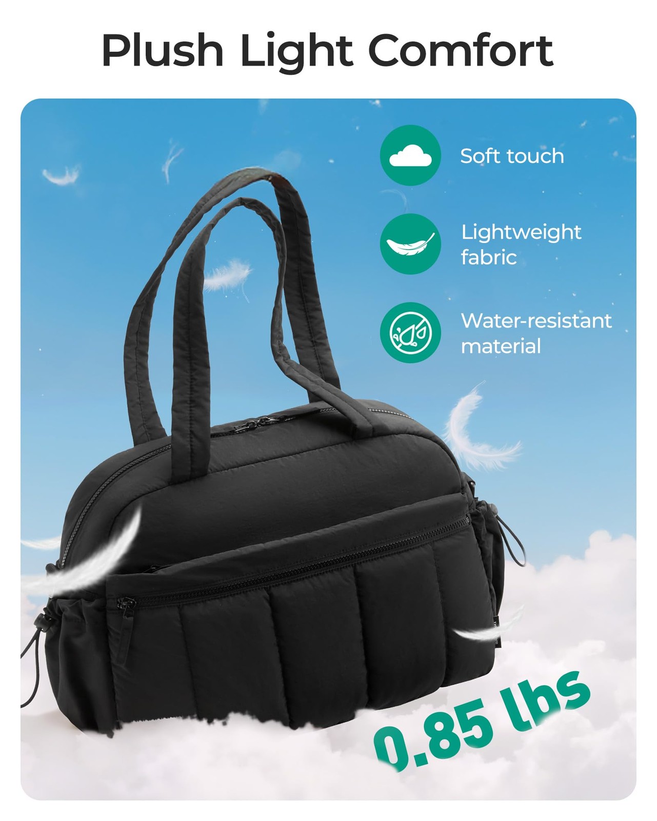 Bagsmart Duffle Bag For Travel Gym Bag For Women Wet Pocket Carry On Weekender